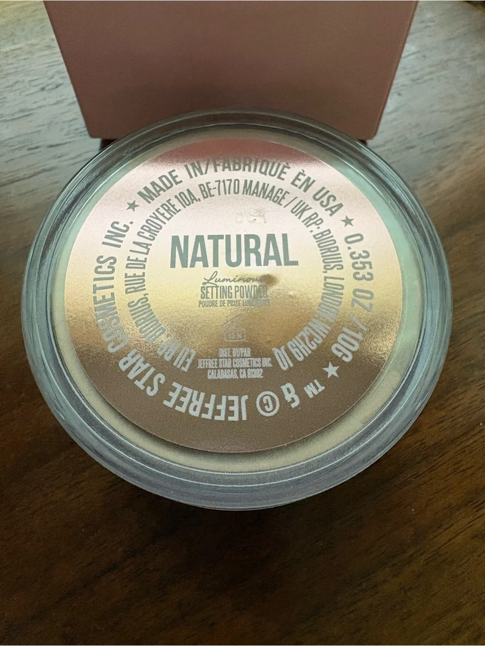 Jeffree Star Luminous Natural Facial Setting Powder — Neutral Color Made In USA